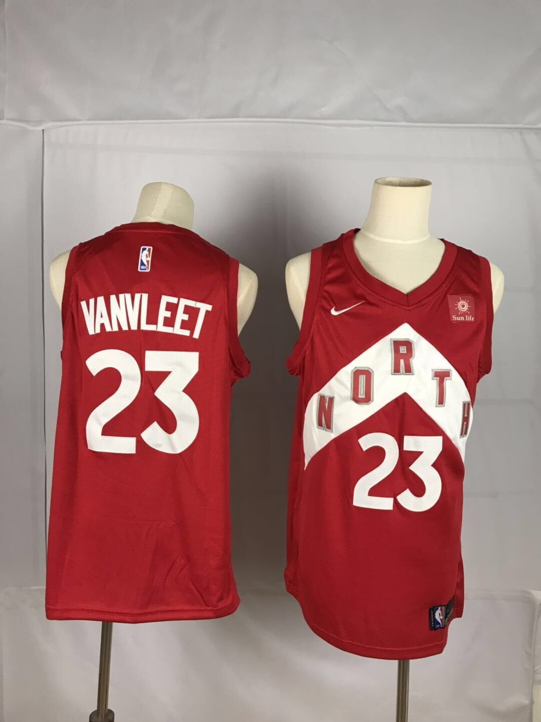 Men's Toronto Raptors #23 Fred Vanvleet Red 2019 Earned Edition Swingman Stitched NBA Jersey